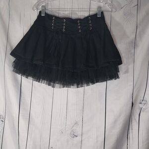 Tripp NYC Royal Bones Corset Tutu Goth 90’s Skirt Size S